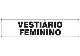 PLACA VESTIÁRIO FEMININO
