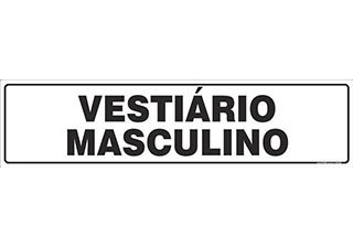 PLACA VESTIÁRIO MASCULINO